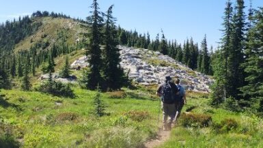A beautiful hike to the site of an abandoned lookout location