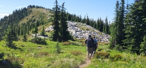 A beautiful hike to the site of an abandoned lookout location
